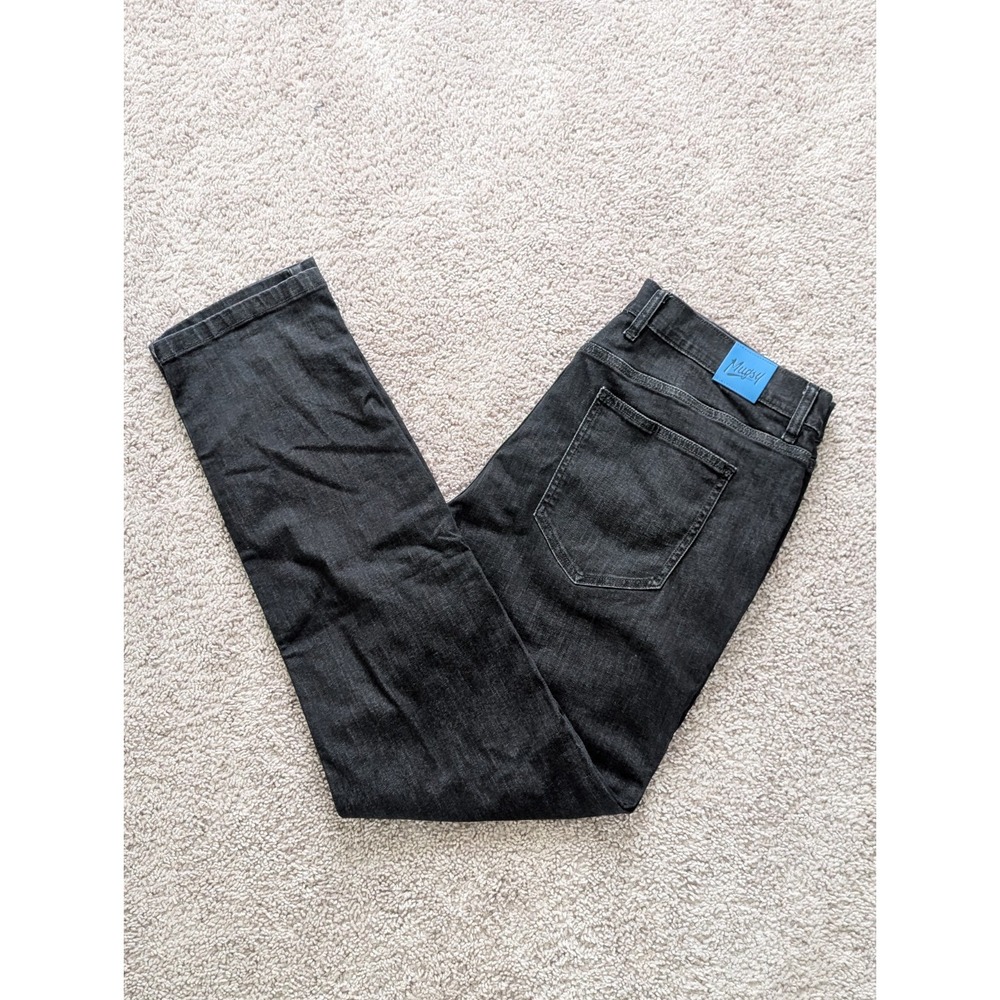 Mugsy Mags Jeans Mens 40x34 (Fits 38x33) Black Classic Fit Stretch Big & Tall